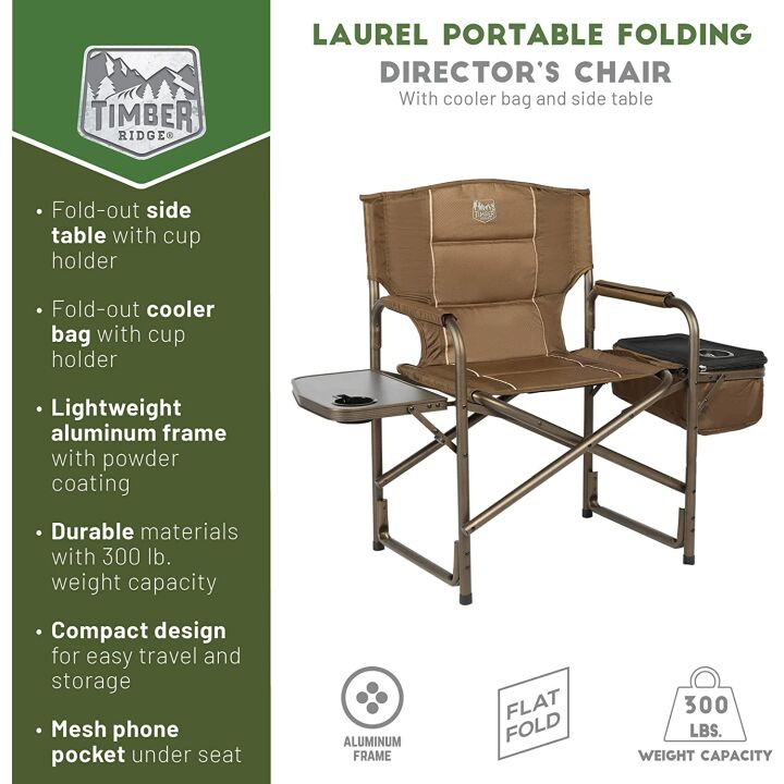 Timber Ridge Laurel Directors Chair for Comfort & Portability