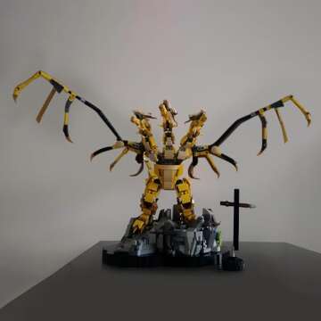 King Ghidorah Block Set for Movie Fans Ages 8 Plus