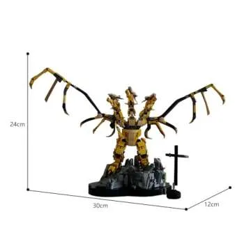 King Ghidorah Block Set for Movie Fans Ages 8 Plus