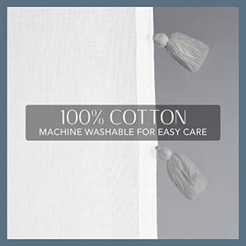 Elrene Bianca Semi-Sheer Boho Curtain Panel - Chic Elegance