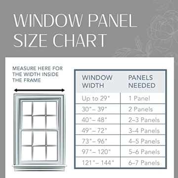 Elrene Bianca Semi-Sheer Boho Curtain Panel - Chic Elegance