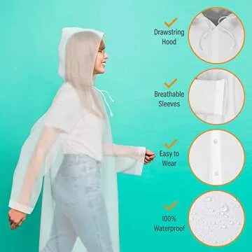 Hagon PRO Rain Coats - Durable EVA Ponchos for All