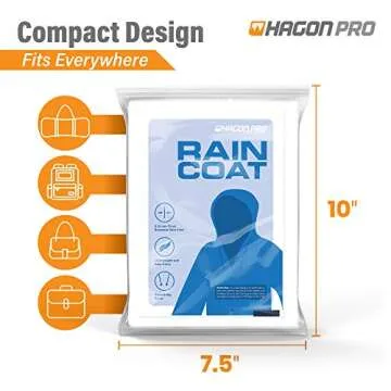 Hagon PRO Rain Coats - Durable EVA Ponchos for All
