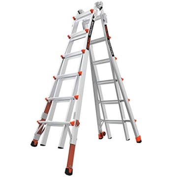 Little Giant Ladders, Revolution with Ratchet Levelers, M26, 26 ft, Multi-Position Ladder, Ratchet?...