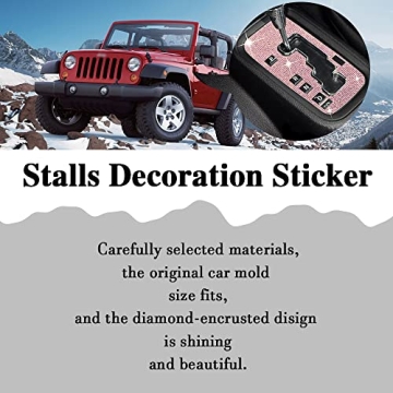 Stylish ASUBHA Bling Gear Shift Box Cover for Jeep Wrangler