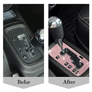 Stylish ASUBHA Bling Gear Shift Box Cover for Jeep Wrangler