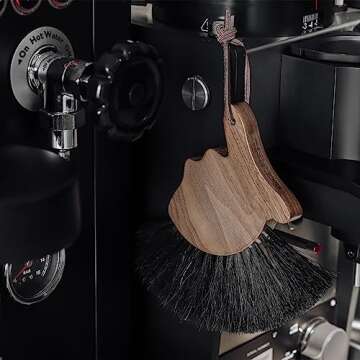 MHW-3BOMBER Cleaning Brush Coffee Bar Brush Espresso Machine Cleaning Brush Wood Handle Cleaning Too...