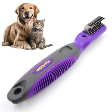 Hawwwy Cat and Dog Dematting Comb - Effortless Tangle Removal for All Pets