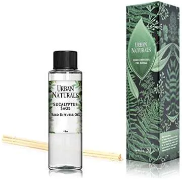 Urban Naturals Eucalyptus & Sage Reed Diffuser for Tranquil Spaces