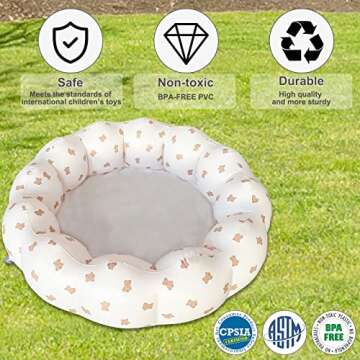 AirSwim Inflatable Baby Pool for Toddlers Ages 0-3