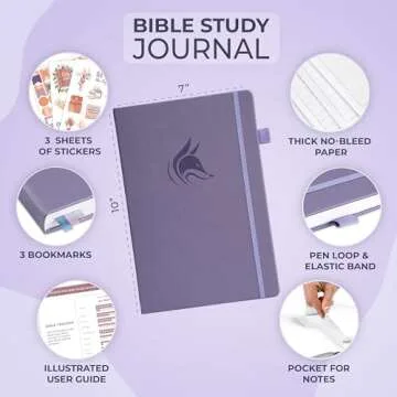 Clever Fox Bible Study Journal Large – Church Notes Notebook – Note Taking & Journaling Kit – ...