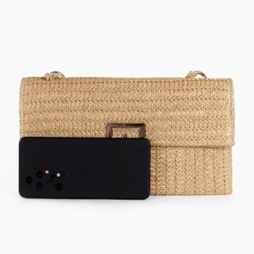 Chic Straw Clutch for Weddings and Summer Events