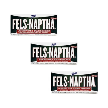 Fels Naptha Laundry Bar and Stain Remover - Deep Cleaning, Fresh Scent