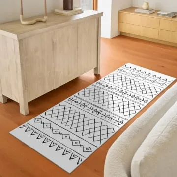 Topotdor Boho Area Rug Set of 2 Ultra Soft Washable Rugs