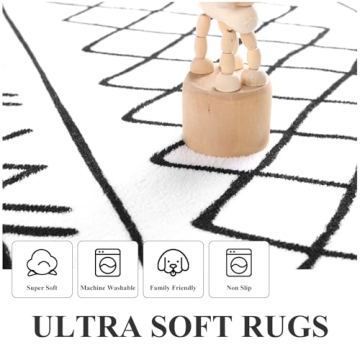 Topotdor Boho Area Rug Set of 2 Ultra Soft Washable Rugs