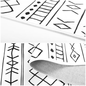 Topotdor Boho Area Rug Set of 2 Ultra Soft Washable Rugs