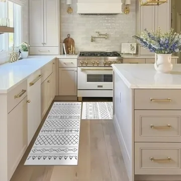 Topotdor Boho Area Rug Set of 2 Ultra Soft Washable Rugs