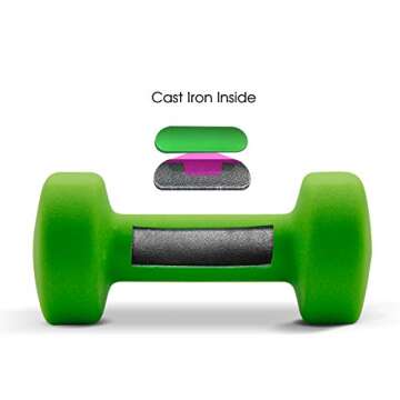MBAT Fitness Neoprene Dumbbells for Home Exercise