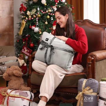 ZonLi Heated Blanket - Cordless Rechargeable Electric Throw for Warmth Anywhere