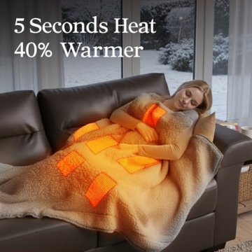 ZonLi Heated Blanket Portable Battery Operated for Comfort