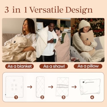 ZonLi Heated Blanket Portable Battery Operated for Comfort