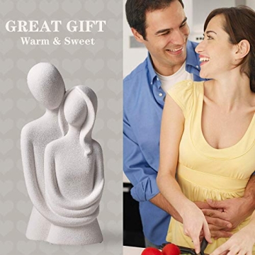 FJS Ceramic Hugging Couple Figurine for Beautiful Decor