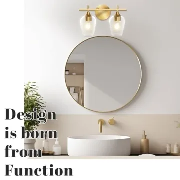 Stylish Hamilyeah Gold Bathroom Lighting for Modern Spaces