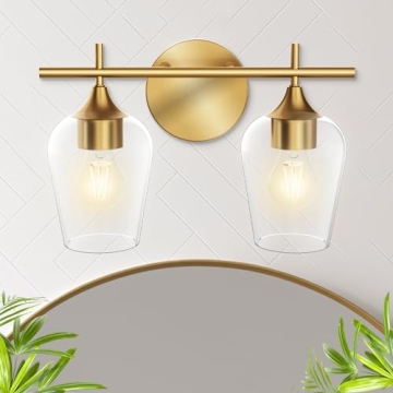 Stylish Hamilyeah Gold Bathroom Lighting for Modern Spaces