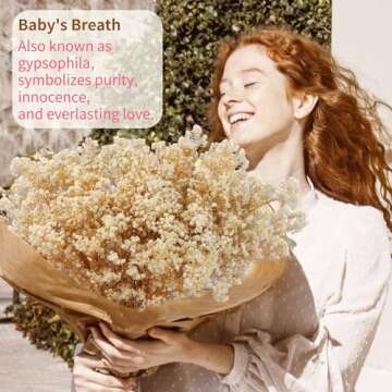 6500+ Large Dried Babys Breath Flowers Bouquet - Upgraded Package Bulk Cream White Baby Breath(7.05 oz), Natural Gypsophila Flowers Branches for Wedding, Floral Arrangement, Vase Decor