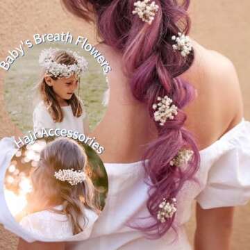 6500+ Large Dried Babys Breath Flowers Bouquet - Upgraded Package Bulk Cream White Baby Breath(7.05 oz), Natural Gypsophila Flowers Branches for Wedding, Floral Arrangement, Vase Decor