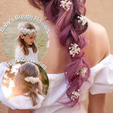 6500+ Large Dried Babys Breath Flowers Bouquet - Upgraded Package Bulk Cream White Baby Breath(7.05 oz), Natural Gypsophila Flowers Branches for Wedding, Floral Arrangement, Vase Decor