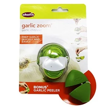 Chef'n 102-752-011 GarlicZoom Garlic Chopper, Small Peeler (Large), Arugula