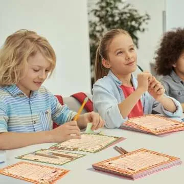 Pasimy 149 Pcs Thanksgiving Party Games 25 Players Thanksgiving Word Search Scramble Bingo Card Trivia Game for Fall Family Activities Party Game Supplies