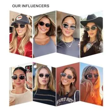 SOJOS Retro Oval Sunglasses for Women Trendy Sun Glasses Classic Shades UV400 Protection SJ1217 Gold...