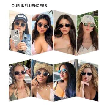 SOJOS Retro Oval Sunglasses UV400 Classic Shades for All