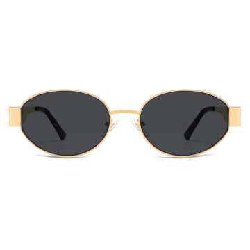 SOJOS Retro Oval Sunglasses UV400 Classic Shades for All