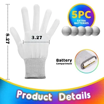 LED Gloves for Kids | Fun and Colorful Party Favors