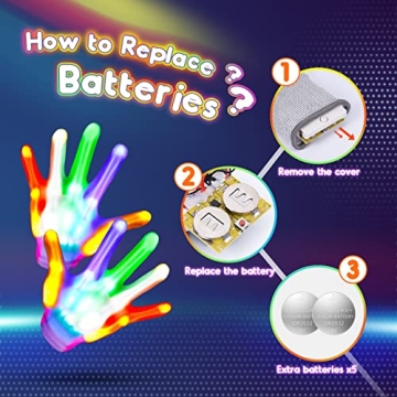 LED Gloves for Kids | Fun and Colorful Party Favors