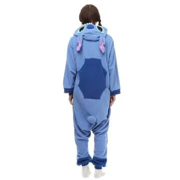 Wishliker Blue Animal Onesie Pajamas for Halloween Fun