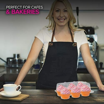 12-Pack Clear Disposable Cupcake Containers - BPA Free