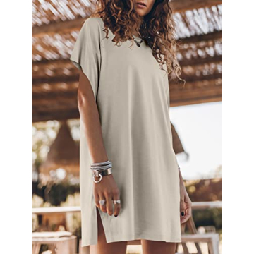 ANRABESS Casual T-Shirt Dress for Women - Summer 2024 Fashion