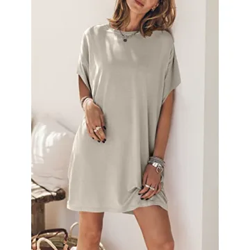 ANRABESS Casual T-Shirt Dress for Women - Summer 2024 Fashion