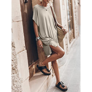 ANRABESS Casual T-Shirt Dress for Women - Summer 2024 Fashion