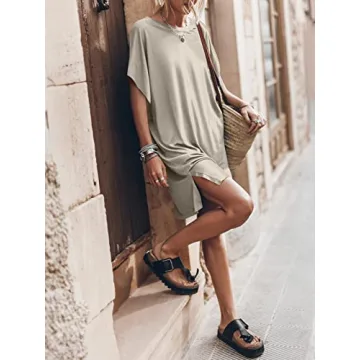 ANRABESS Casual T-Shirt Dress for Women - Summer 2024 Fashion