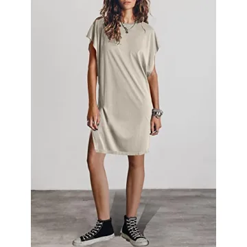 ANRABESS Casual T-Shirt Dress for Women - Summer 2024 Fashion