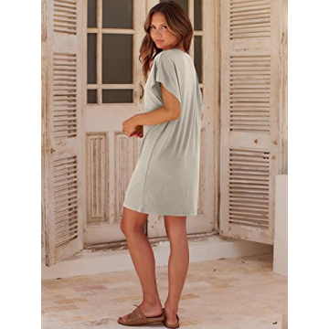 ANRABESS Casual T-Shirt Dress for Women - Summer 2024 Fashion