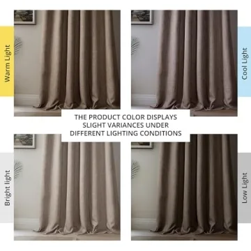Stylish Faux Linen Room Darkening Curtains 50W