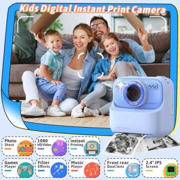 Creative Instant Print Camera for Kids - Explore, Capture, and Share!