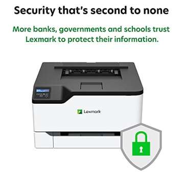 Lexmark C3326dw Color Laser Printer with Ethernet, Mobile-Friendly, Wireless Office Printer with Automatic Two-Sided Printing (3-Series)