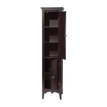 Teamson Home Glancy Linen Storage Tower for Stylish Organization